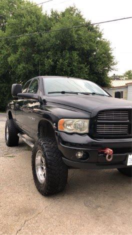 Lifted Dodge Ram truck serviced at Redline Automotive
